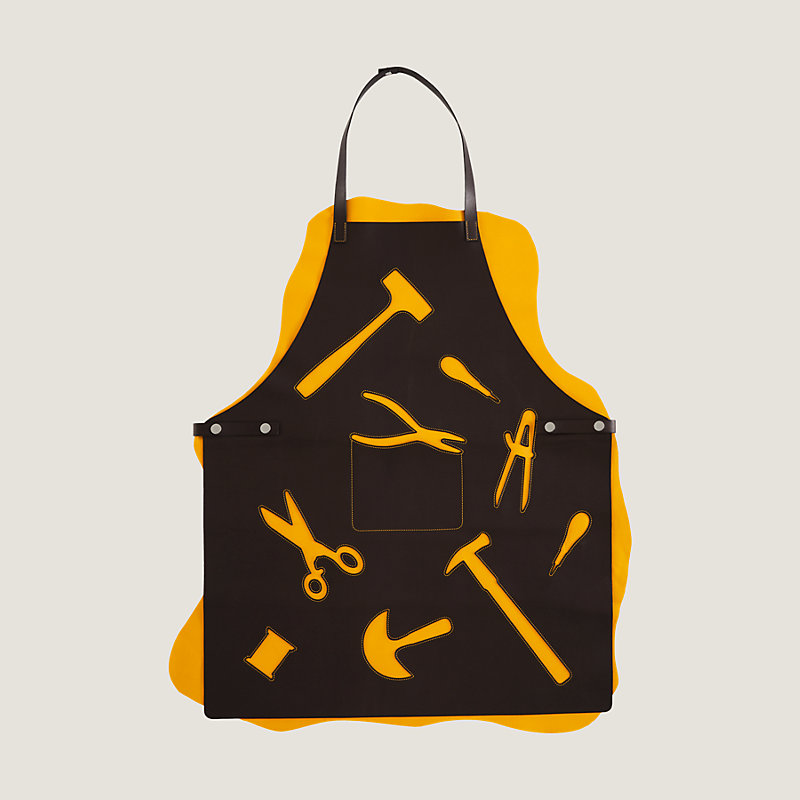 Leather apron | Hermès USA